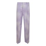 PT Torino Wide Trousers Purple, Dam