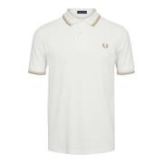Fred Perry Twin Tipped Polo Skjorta White, Herr