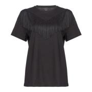 Pinko Bomull T-shirt Black, Dam