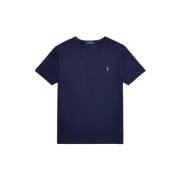 Ralph Lauren Custom Slim Fit Soft Cotton T-Shirt Blue, Herr