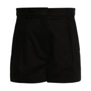 Sportmax Svarta Unico Shorts för Aktiv Livsstil Black, Dam