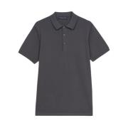 Brooks Brothers Mörkgrå Bomull Polo Skjorta Gray, Herr