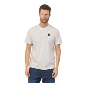 Suns Vit Bomull T-shirt med Logopatch White, Herr