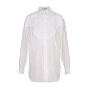 Ermanno Scervino Vit Oversize Skjorta med Frontal Applikation White, D...