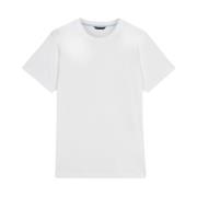 Brooks Brothers Vit bomulls-t-shirt med rund hals White, Herr