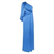 MVP wardrobe Grand Ribaud Long Dress Blue, Dam