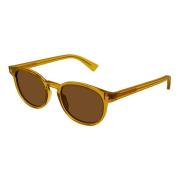 Bottega Veneta Yellow/Brown Sunglasses Bv1253S Brown, Herr
