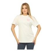 Hugo Boss Vit Tie-Dye Grafisk T-shirt White, Dam