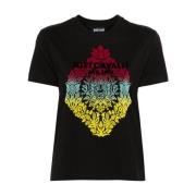 Just Cavalli Svarta Grafiska T-shirts och Polos Black, Dam