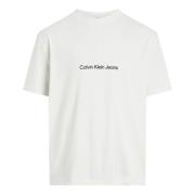 Calvin Klein Jeans Herr T-shirt Vår/Sommar Kollektion Beige, Herr