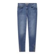 MOS Mosh Blå Jeans med Dragkedjedetaljer Blue, Dam