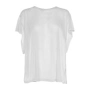 Dondup Avslappnad Bomull T-shirt White, Dam