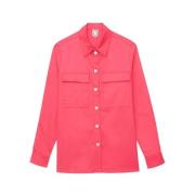 Ines De La Fressange Paris Rosa Overshirt Chandler Stil Pink, Dam