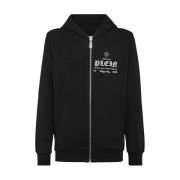 Philipp Plein Avslappnad Hoodie Black, Dam