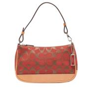Coach Pre-owned Pre-owned Canvas kuvertvskor Red, Dam