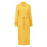 Ines De La Fressange Paris Rosabella Ockra Skjortklänning Yellow, Dam