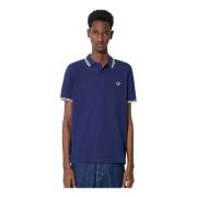 Fred Perry Twin Tipped Polo Shirt Blue, Herr