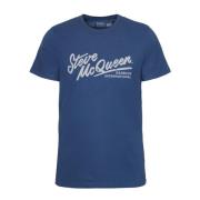 Barbour Strike T-Shirt Washed Cobalt Blue, Herr