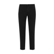 Re-Hash Svarta Slim Fit Byxor Black, Herr