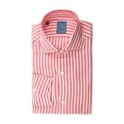 Barba Rosa Linne Slim Fit Skjorta Multicolor, Herr