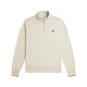 Fred Perry Grund Sweatshirt Beige, Herr