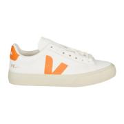 Veja Campo Logo Orange Sneakers White, Dam