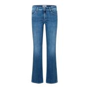 Cambio Blå Flared Jeans Vardagsstil Blue, Dam