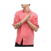 Ecoalf Casual Shirts Pink, Herr