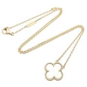 Van Cleef & Arpels Pre-owned Pre-owned Guld halsband White, Dam