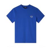 A.p.c. Blå Raymond T-shirt Blue, Herr