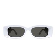 Gucci Dam Gg1528S 004 Solglasögon White, Unisex