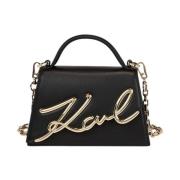 Karl Lagerfeld Signature Crossbody Väskor Black, Dam