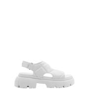 Karl Lagerfeld Flat Sandals White, Dam