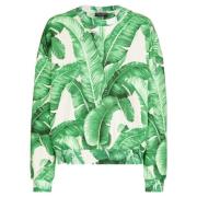 Dolce & Gabbana Grafiskt Tryck Bomullsweatshirt Multicolor, Herr