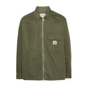 Carhartt Wip Herringbone Cotton Shirt Jacket Green, Dam