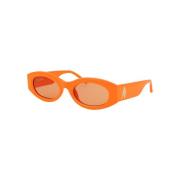 The Attico Stiliga Berta Solglasögon för Sommaren Orange, Dam
