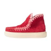 Mou Vintage Stitch Sneaker Röd Red, Dam