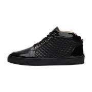 Leandro Lopes Ezio Svart Läder Sneakers Black, Herr