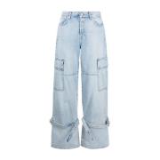 7 For All Mankind Arctic Cargo Jeans Blue, Dam