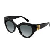 Gucci Cat-eye solglasögon med Le Bouton detalj Black, Dam