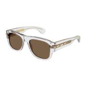Gucci Fyrkantiga solglasögon Gg1517S 004 Gray, Herr