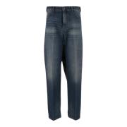 Victoria Beckham Denim Jeans Straight Leg Classic Style Blue, Dam