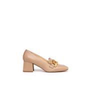 Nerogiardini Beige Kedja Loafer Beige, Dam