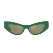 Dolce & Gabbana CrossedLarge Solglasögon Green, Dam