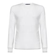Sease Vit Sommar Crew-Neck Sweater White, Herr