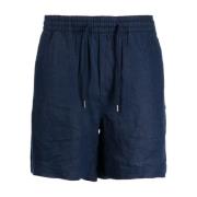 Ralph Lauren Platt Front Shorts Blue, Herr