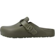 Birkenstock Beqväma Boston Mules för kvinnor Green, Dam