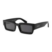 Off White Stiliga solglasögon med Lecce-inspiration Black, Unisex