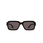 Saint Laurent Svarta solglasögon med fyrkantig acetatram Black, Unisex