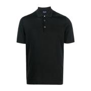Drumohr Svarta T-shirts & Polos Ss24 Black, Herr